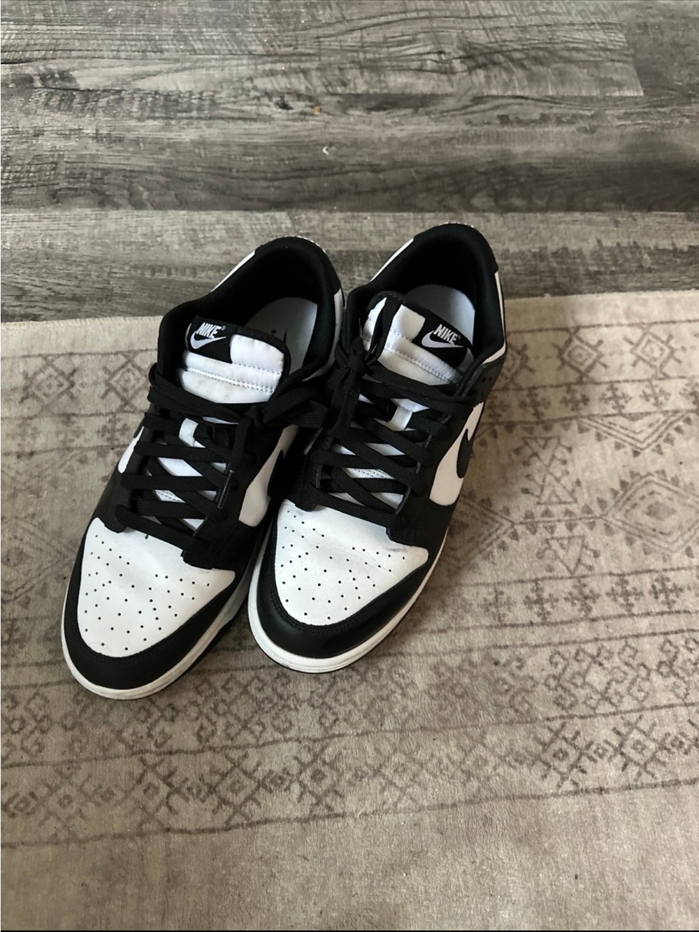 Nike Black and White Low-Top Sneakers